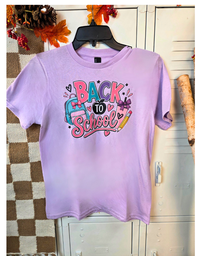 Cutesy Back To School Youth Graphic T-Shirt