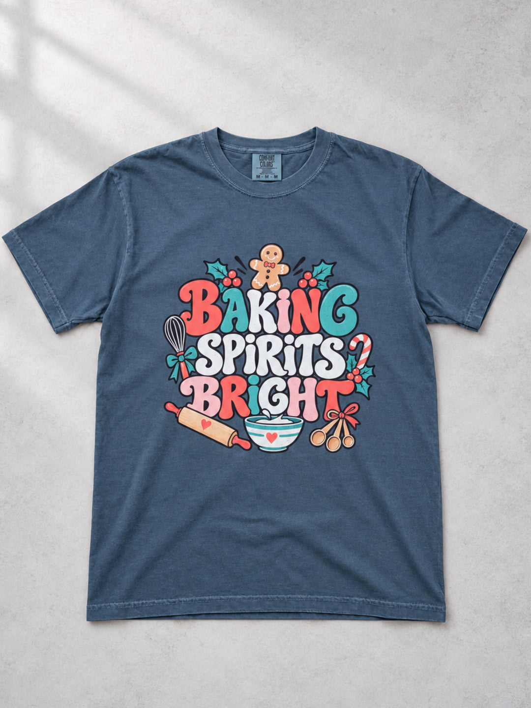 Baking Spirits Bright Graphic Comfort Color T-Shirt