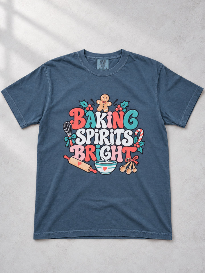 Baking Spirits Bright Graphic Comfort Color T-Shirt
