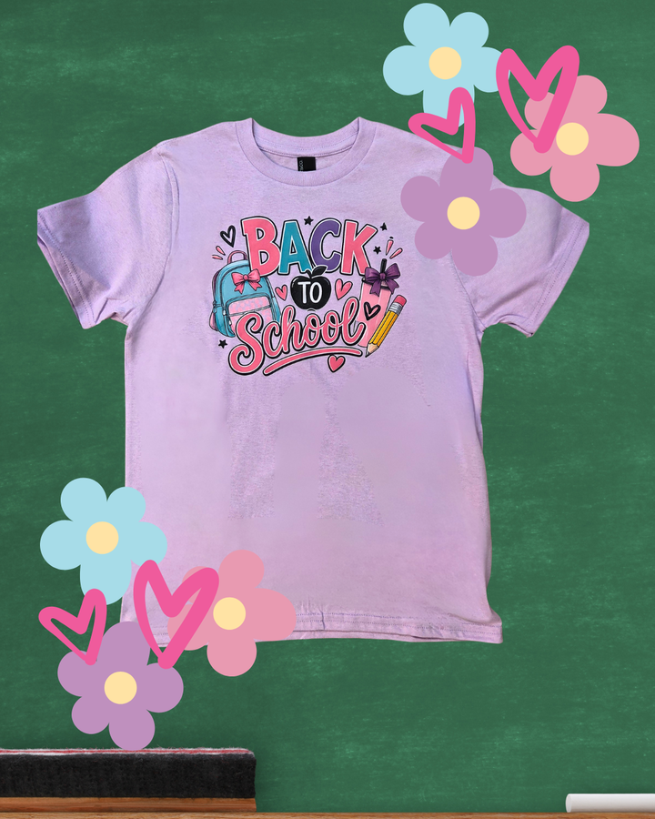 Cutesy Back To School Youth Graphic T-Shirt
