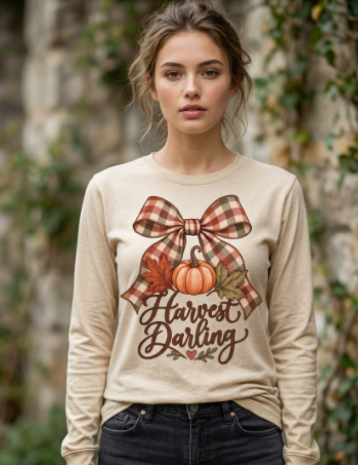 Harvest Darling Boyfriend Long Sleeve Graphic T-Shirt