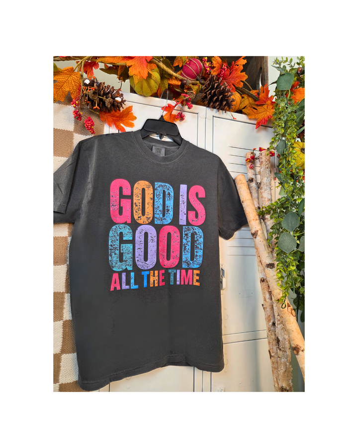 God is Good Bright Comfort Color Graphic T-Shirt