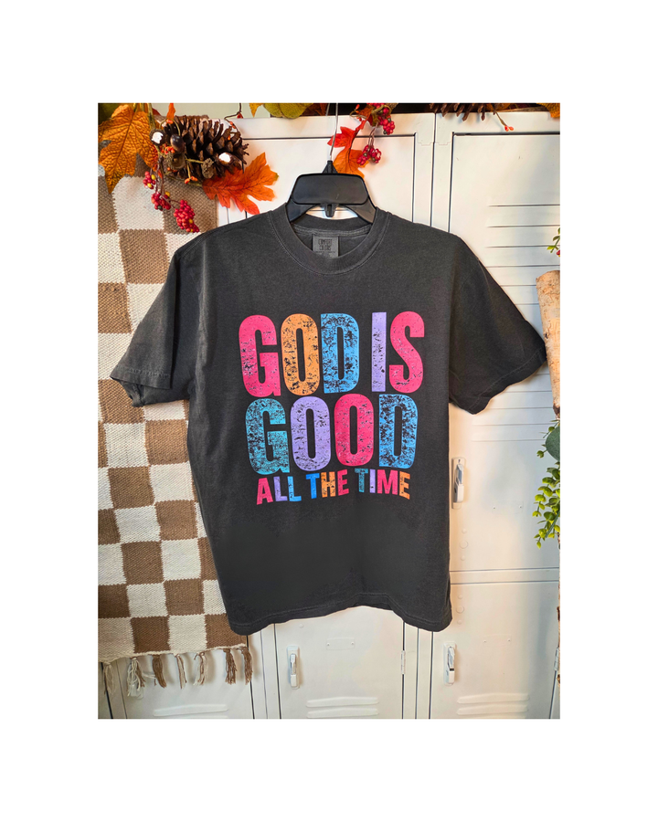 God is Good Bright Comfort Color Graphic T-Shirt