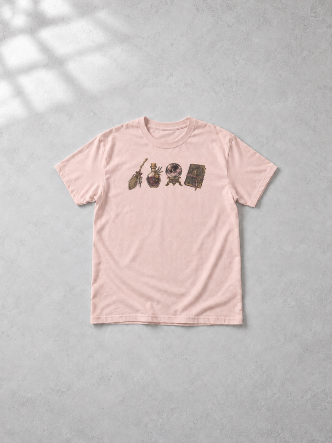 Magic Purple Halloween Lineup Graphic T-shirt