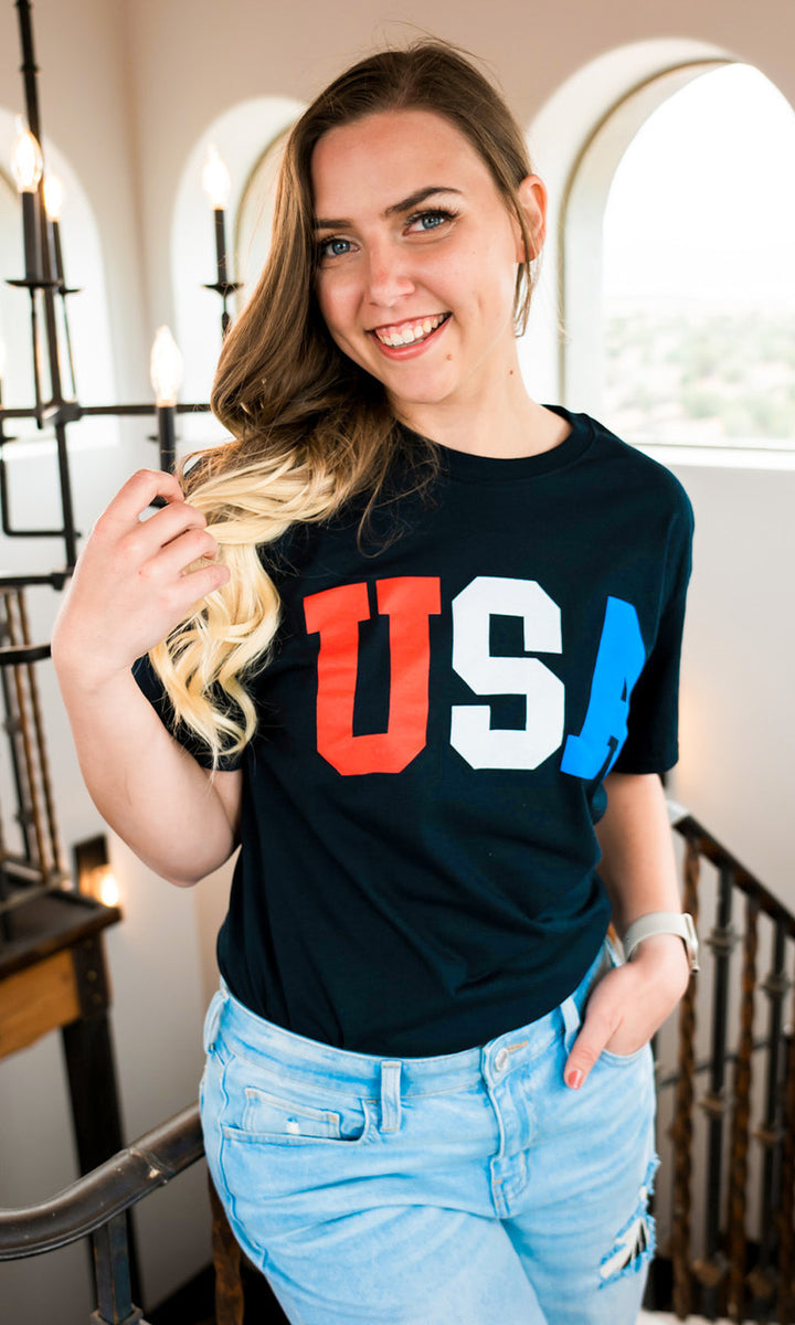 Collegiate USA Graphic T-Shirt