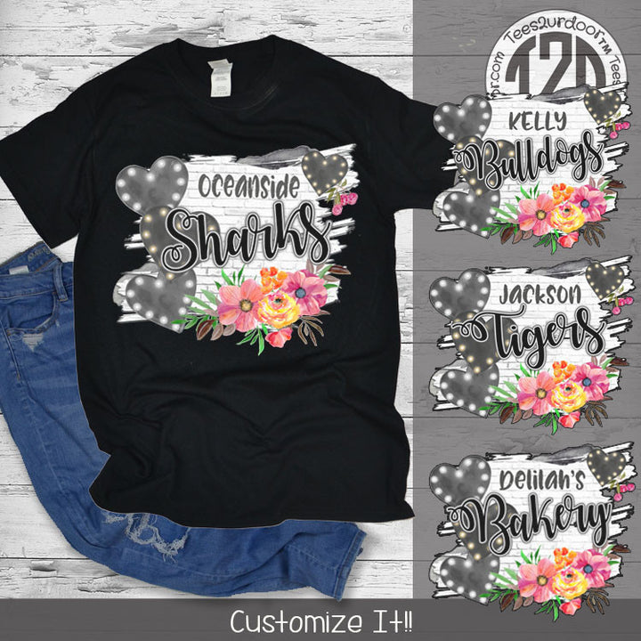 Floral White Washed Brick T-Shirt