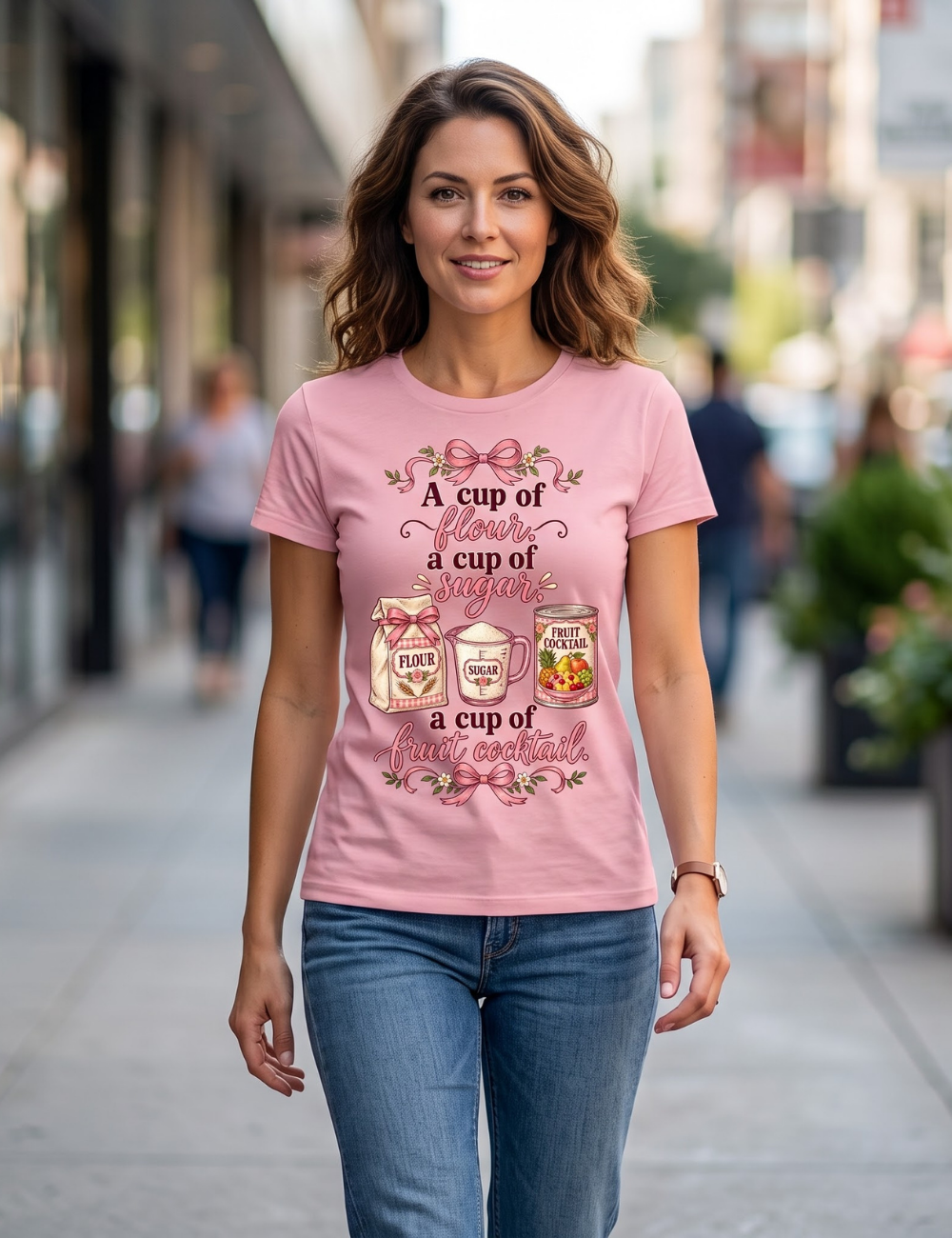 Cup of Flour, Cup of Sugar, Cup of Fruit Cocktail Graphic T-Shirt