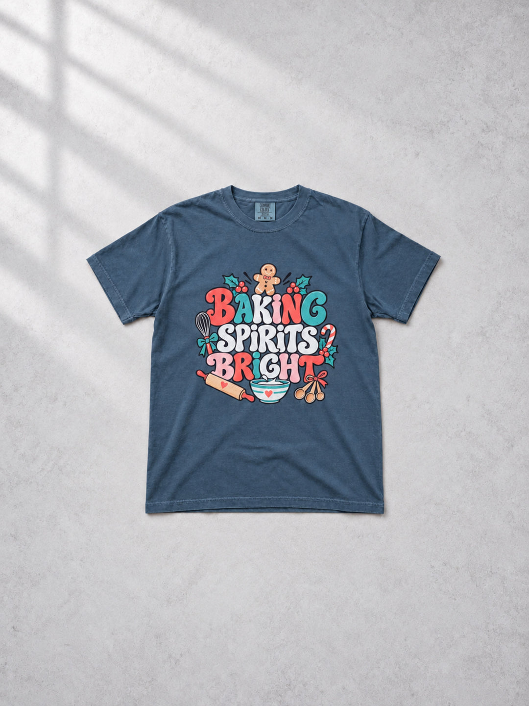 Baking Spirits Bright Graphic Comfort Color T-Shirt