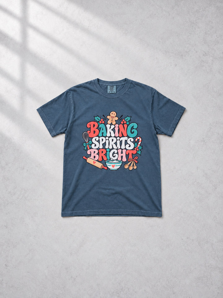 Baking Spirits Bright Graphic Comfort Color T-Shirt