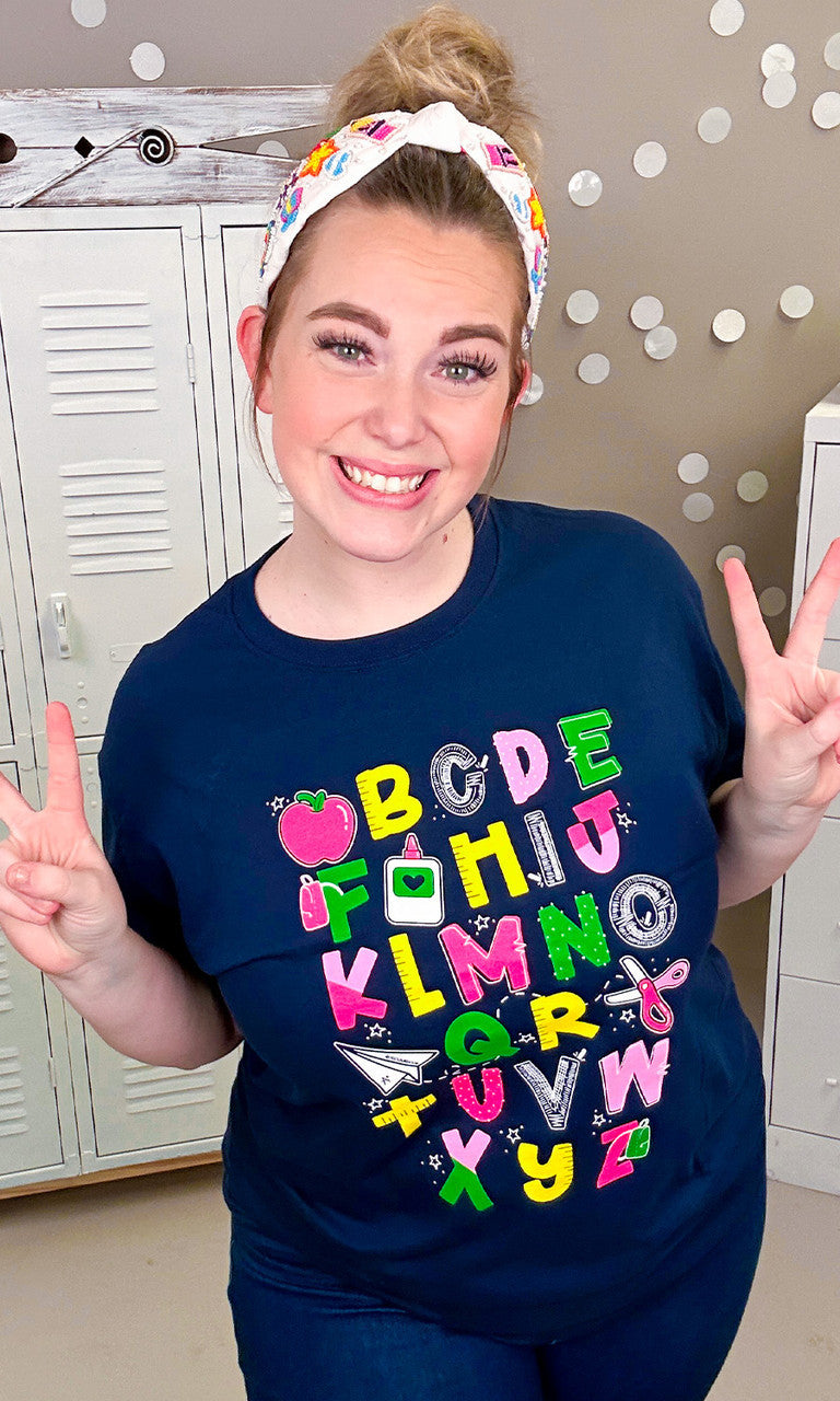 T2D Alphabet School Graphic T-Shirt