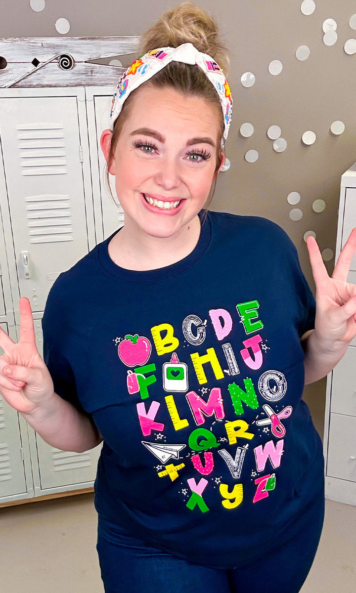 T2D Alphabet School Graphic T-Shirt