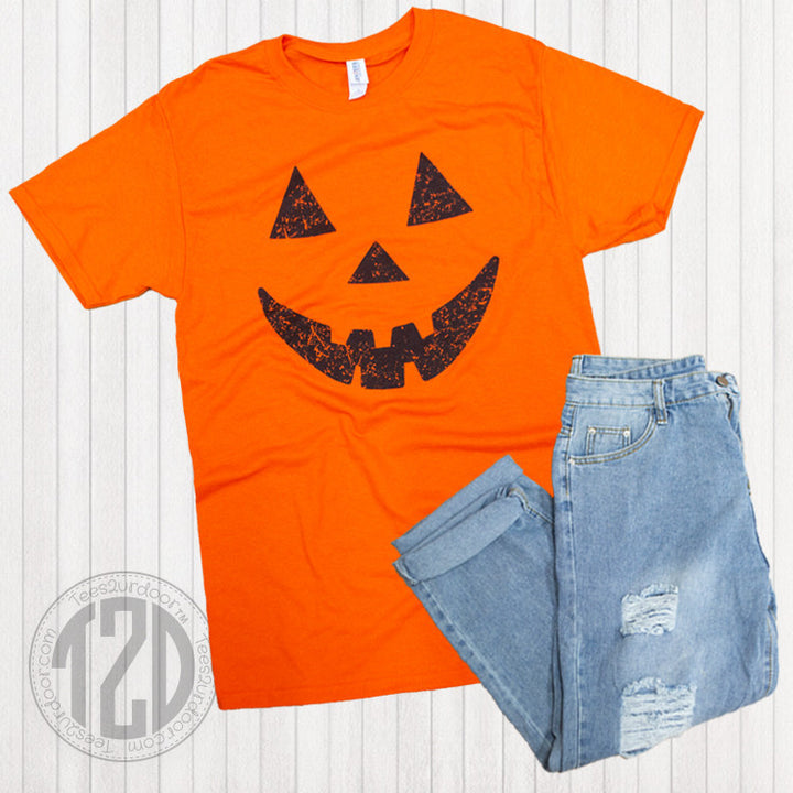 Pumpkin Face Halloween T-Shirt
