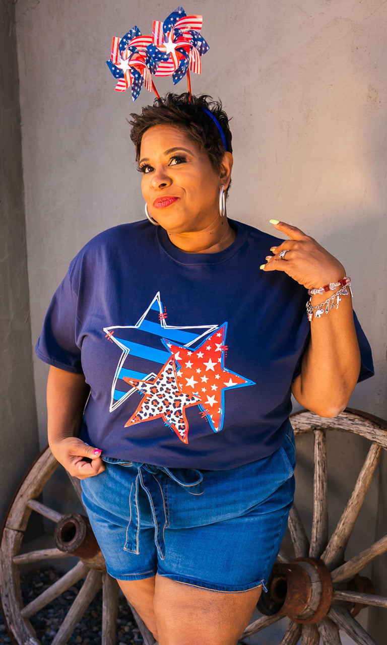 Doodle Star Graphic T-Shirt
