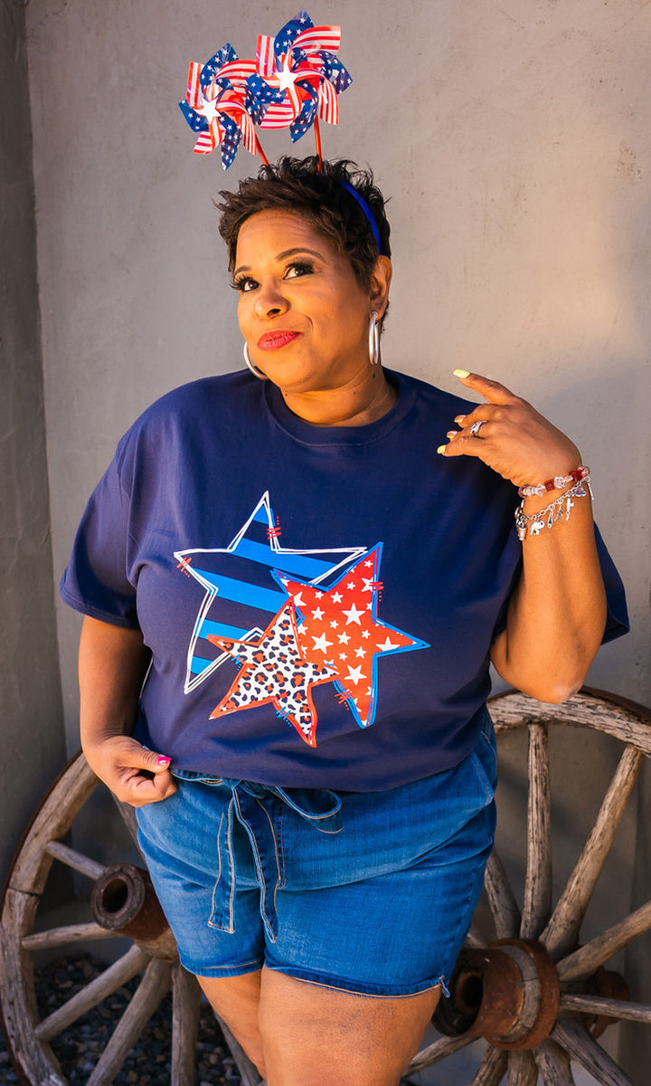 Doodle Star Graphic T-Shirt