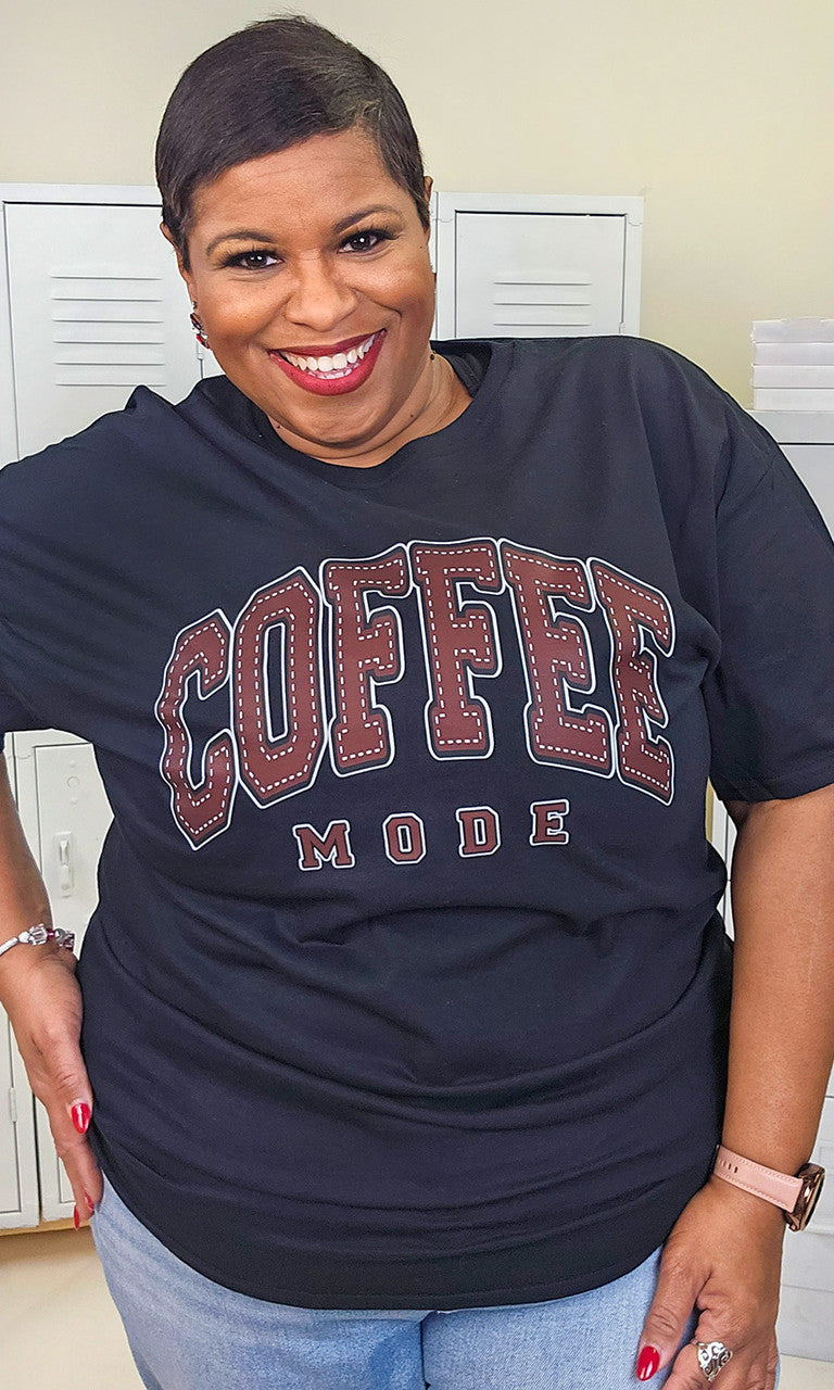 Coffee Mode Graphic T-Shirt