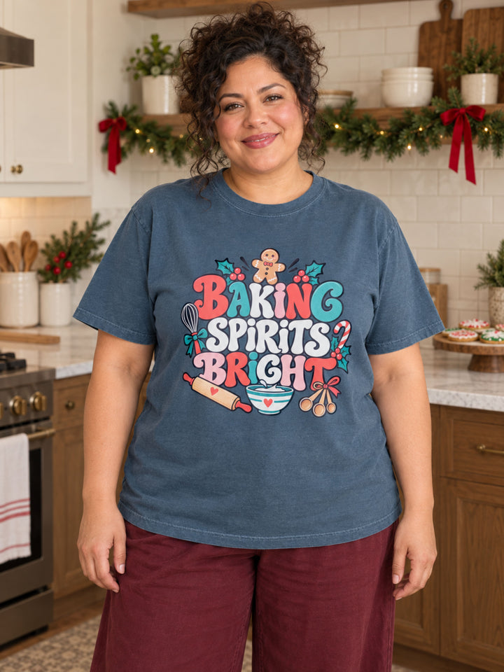 Baking Spirits Bright Graphic Comfort Color T-Shirt