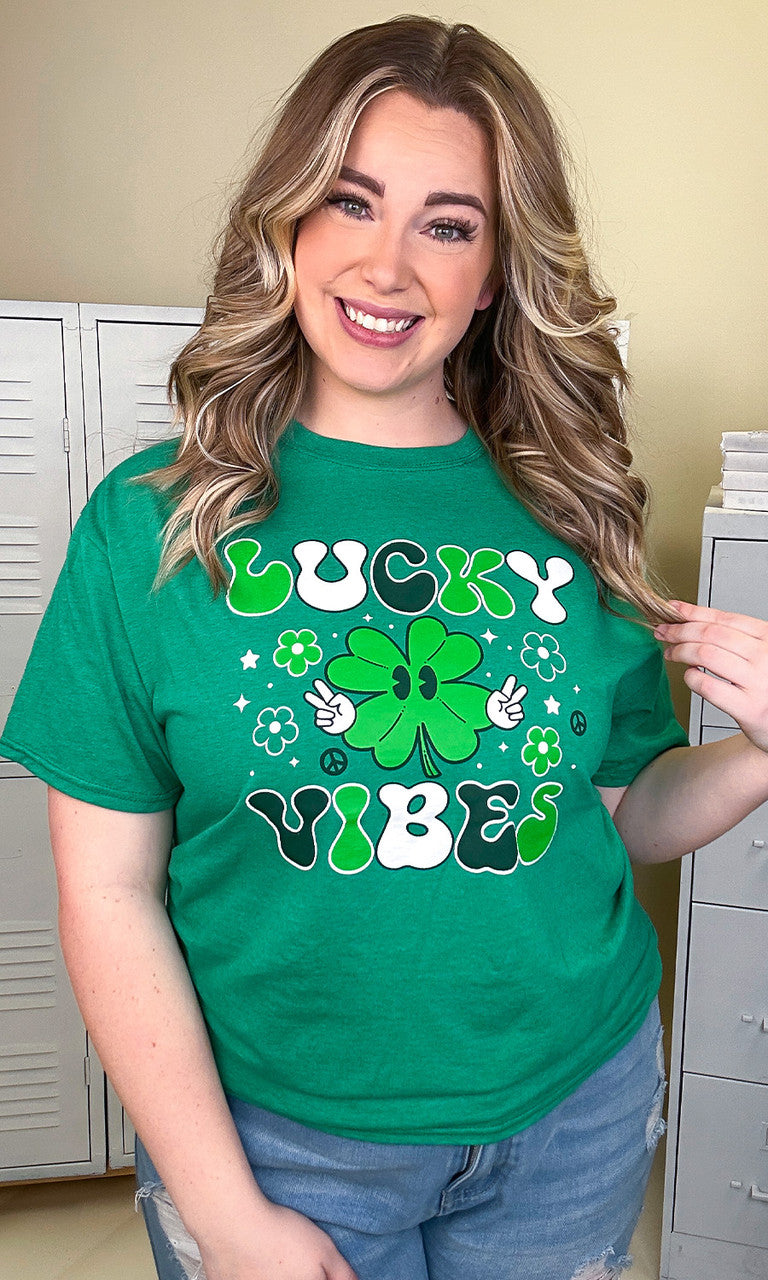 Lucky Vibes Adult Graphic T-Shirt