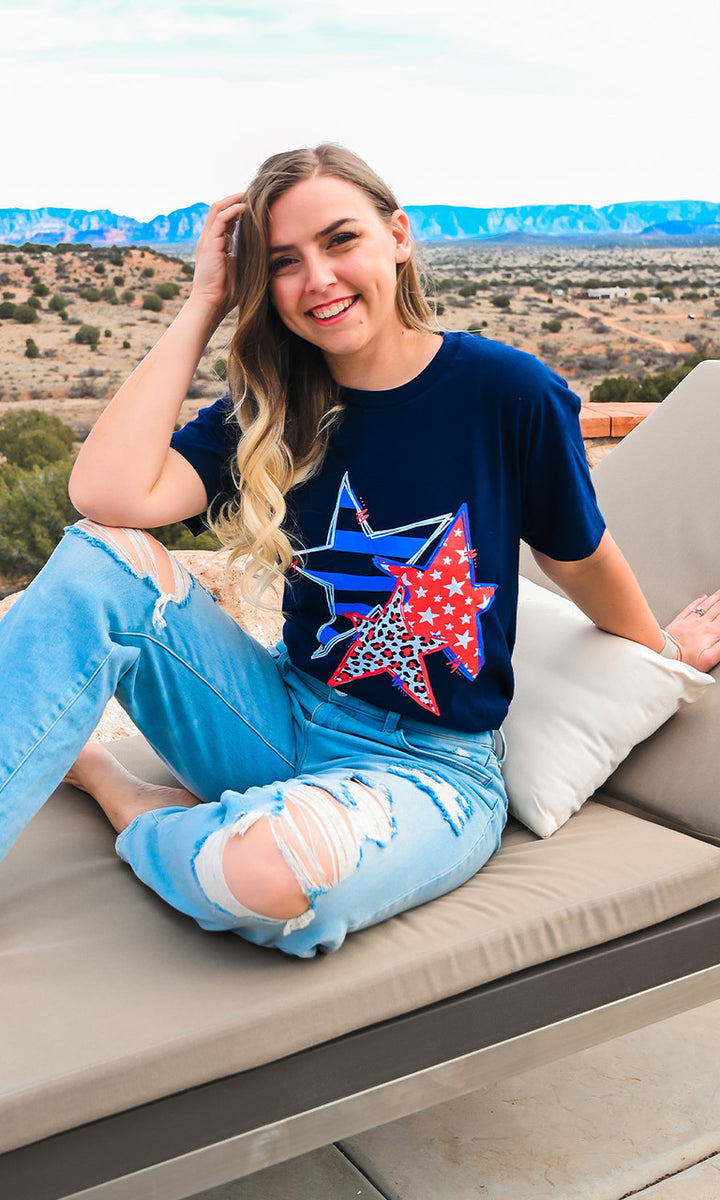 Doodle Star Graphic T-Shirt