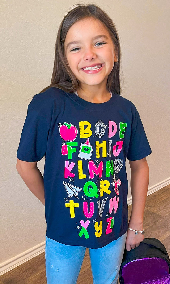 T2D Alphabet School Graphic T-Shirt