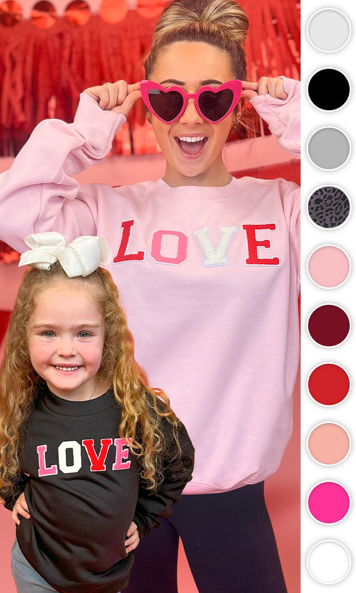 Soft Chenille Love Sweatshirt