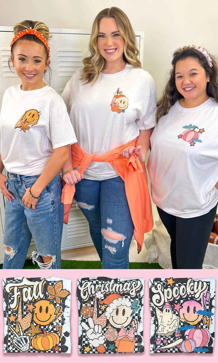 Groovy T2D Holiday Trio Graphic T-shirts
