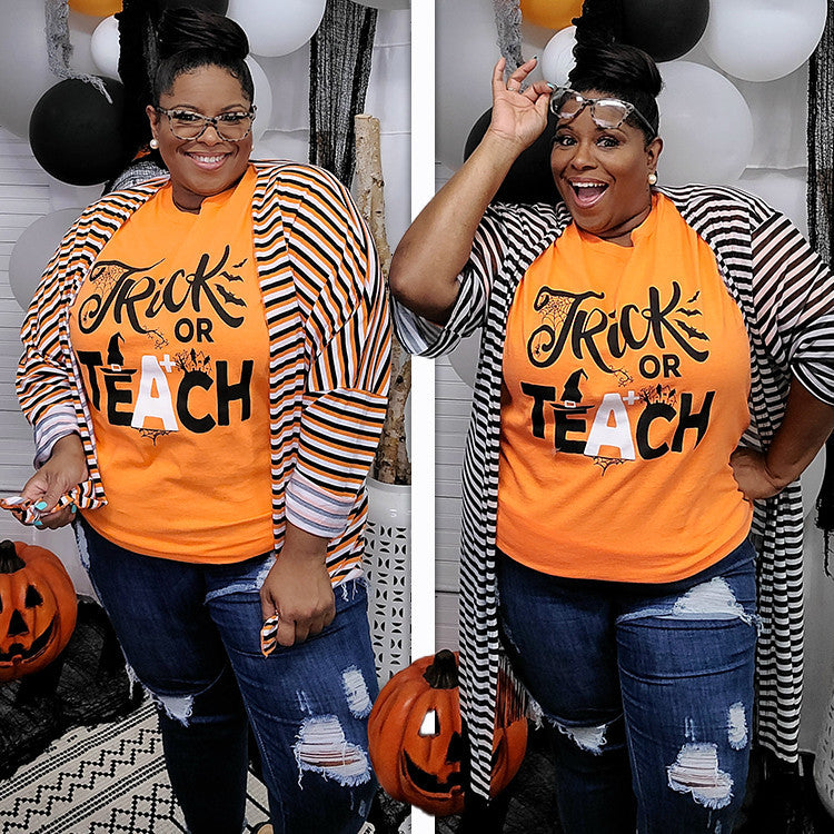 Trick or Teach Halloween T-Shirt
