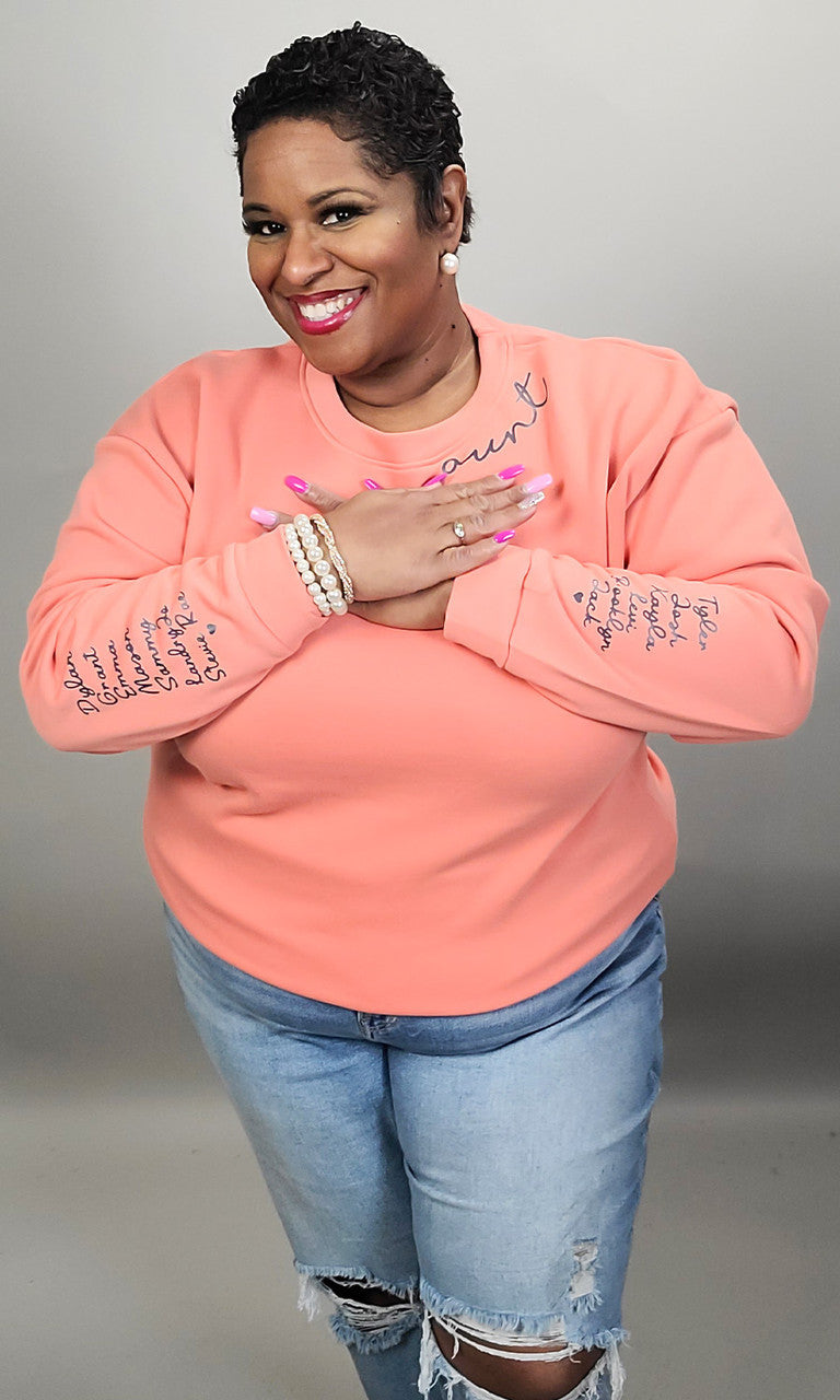 Custom Wear My Heart on My Sleeve Sweatshirt