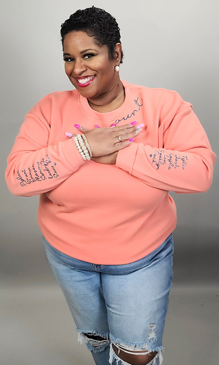 Custom Wear My Heart on My Sleeve Sweatshirt