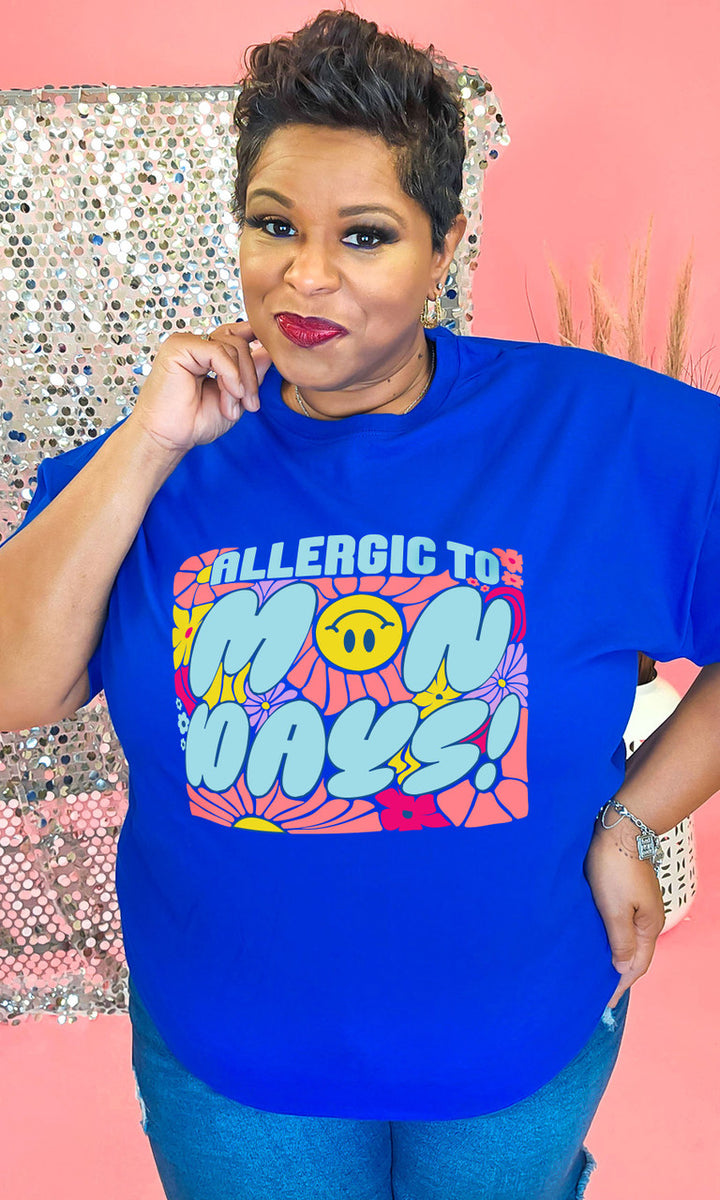 Allergic to Mondays Graphic T-Shirt