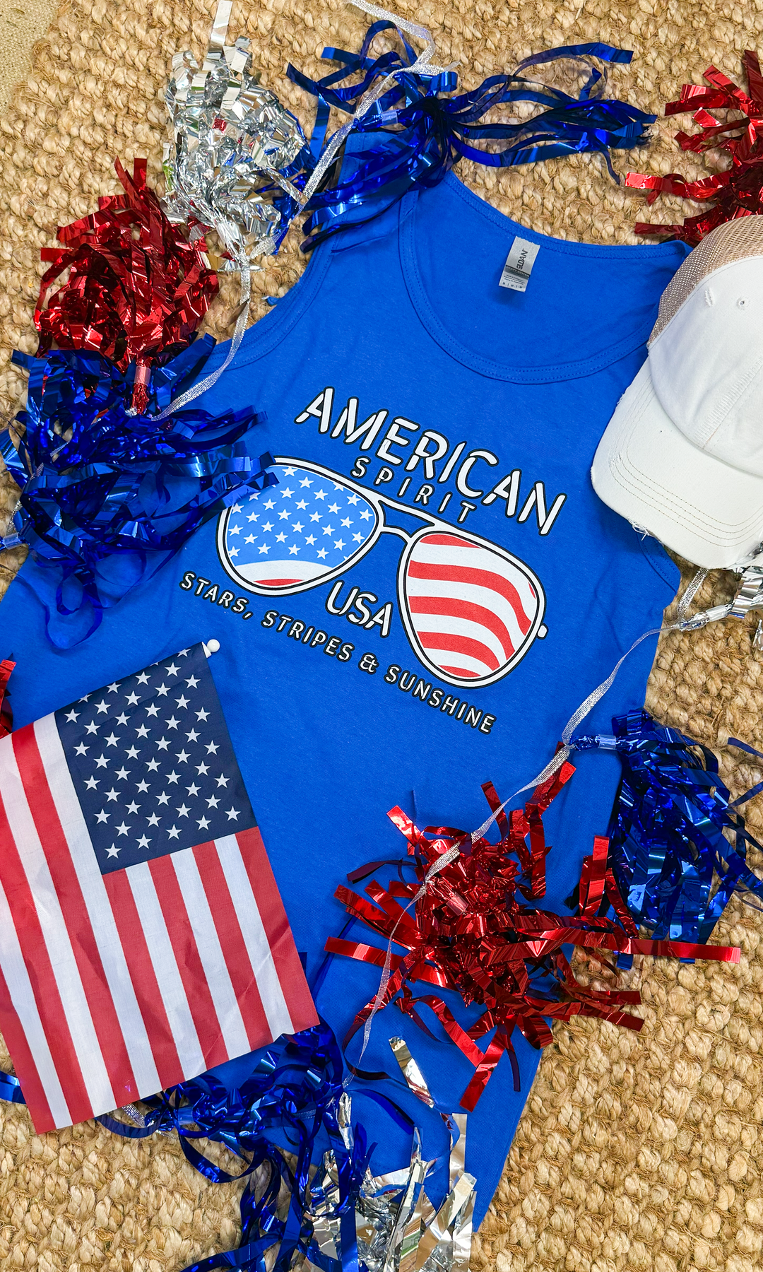 American Spirit Blue Tank-Top