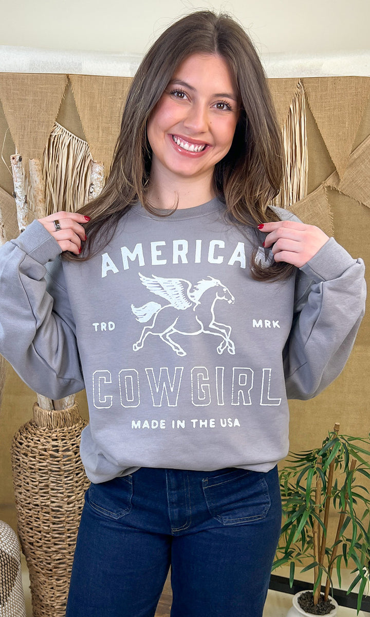 American Cowgirl Graphic Sweatshirt