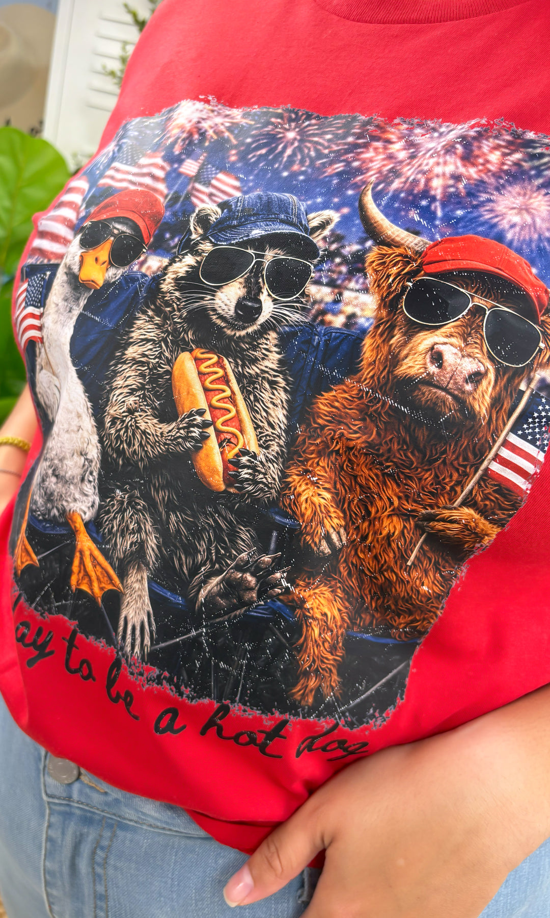 Bad Day to be a Hot Dog Animals Graphic T-Shirt