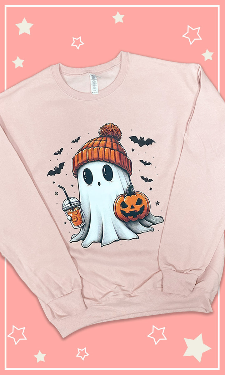Batty Ghost Graphic Sweatshirt