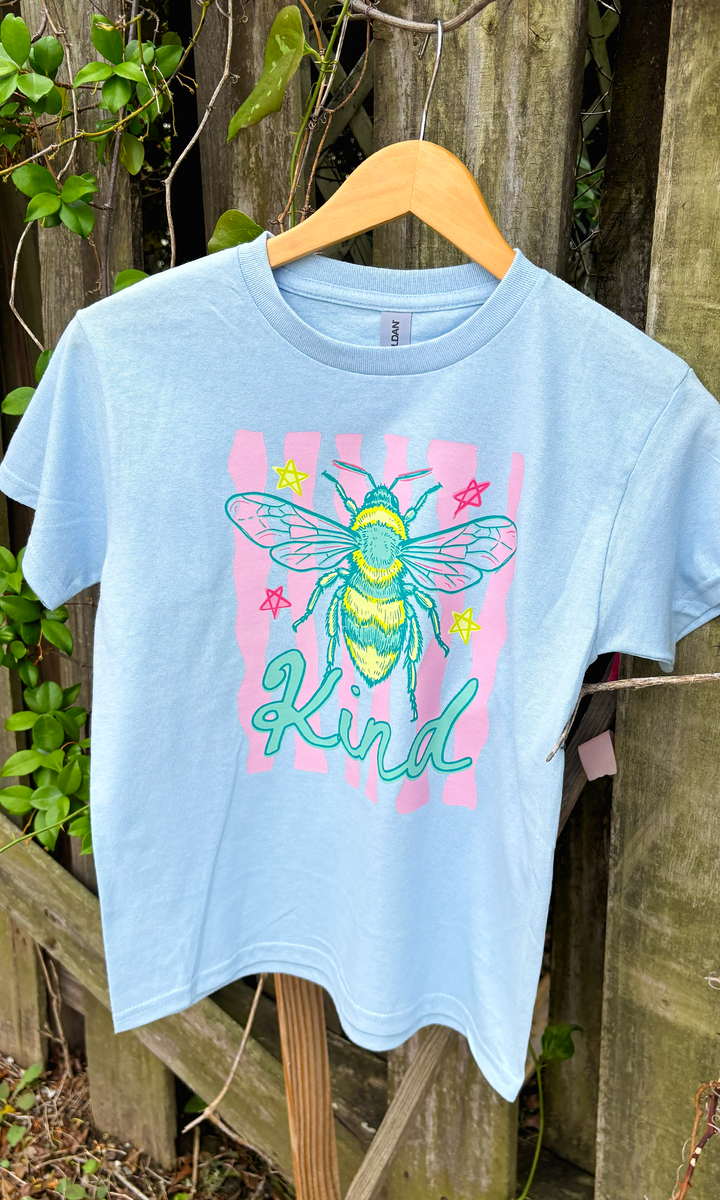 Bee Kind Stripes Youth Graphic T-Shirt
