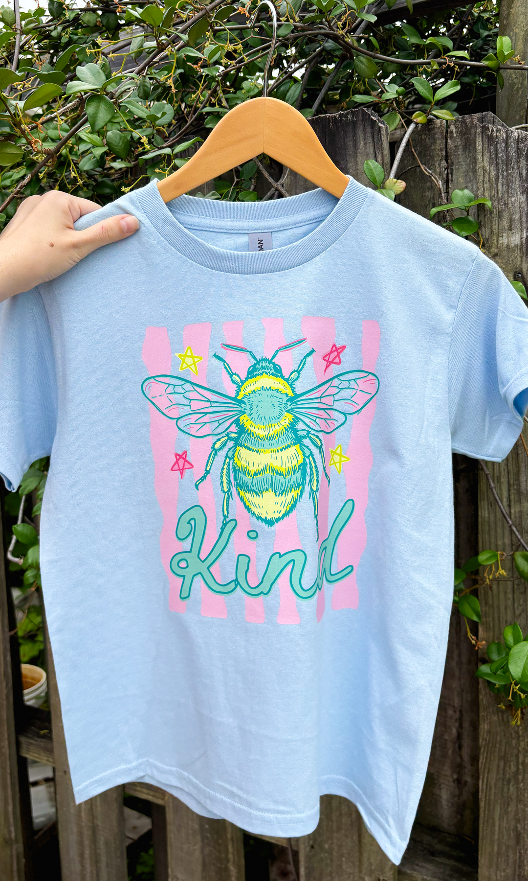 Bee Kind Stripes Youth Graphic T-Shirt