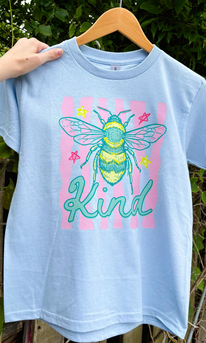 Bee Kind Stripes Youth Graphic T-Shirt