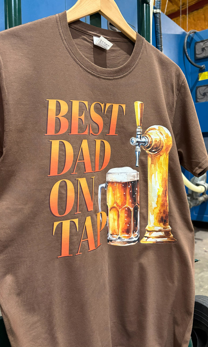 Best DAD On Tap Graphic T-Shirt