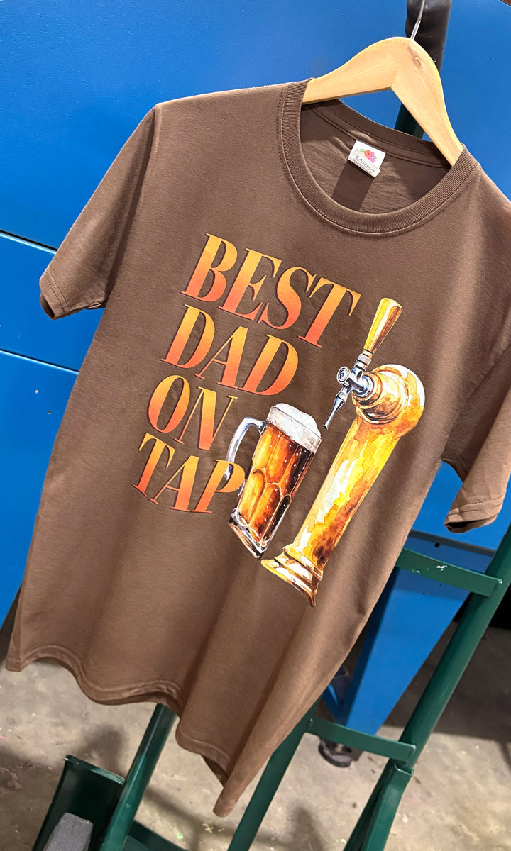 Best DAD On Tap Graphic T-Shirt