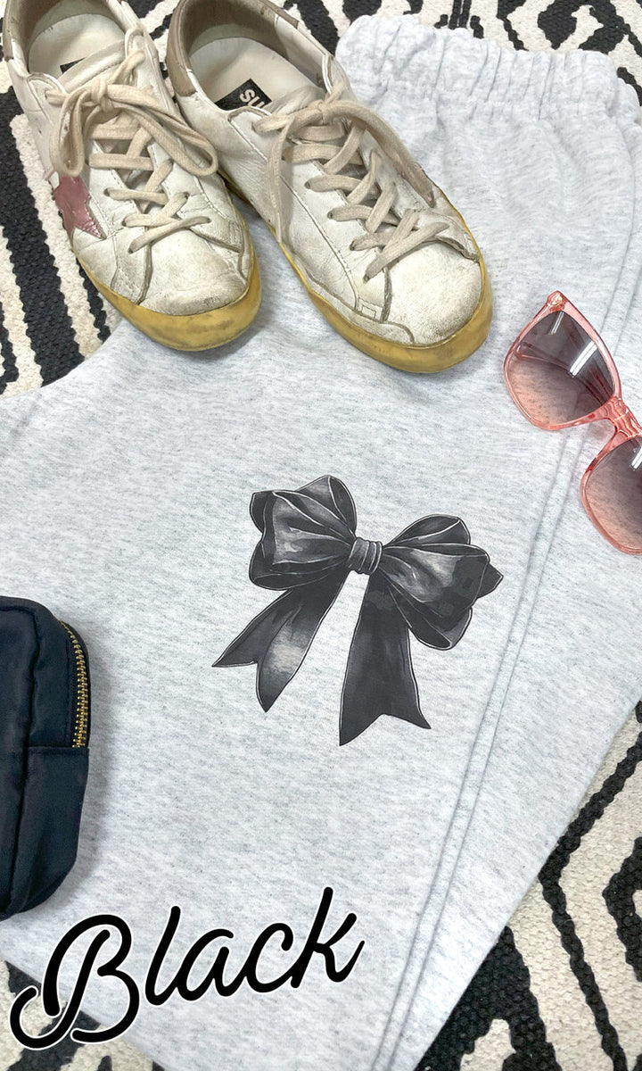 Big On Bows Graphic Sweatpants