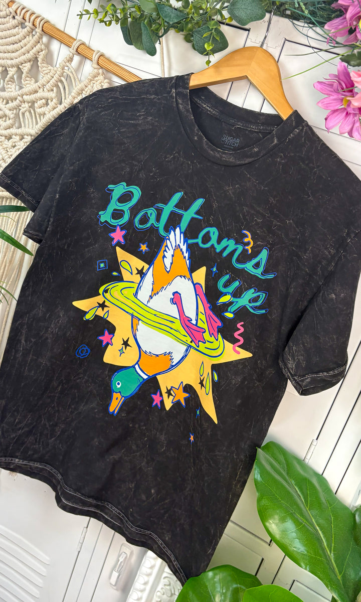 Bottoms UP Mineral Washed Graphic Shirt