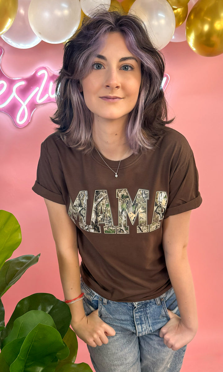 Camo Mama Graphic T-Shirt