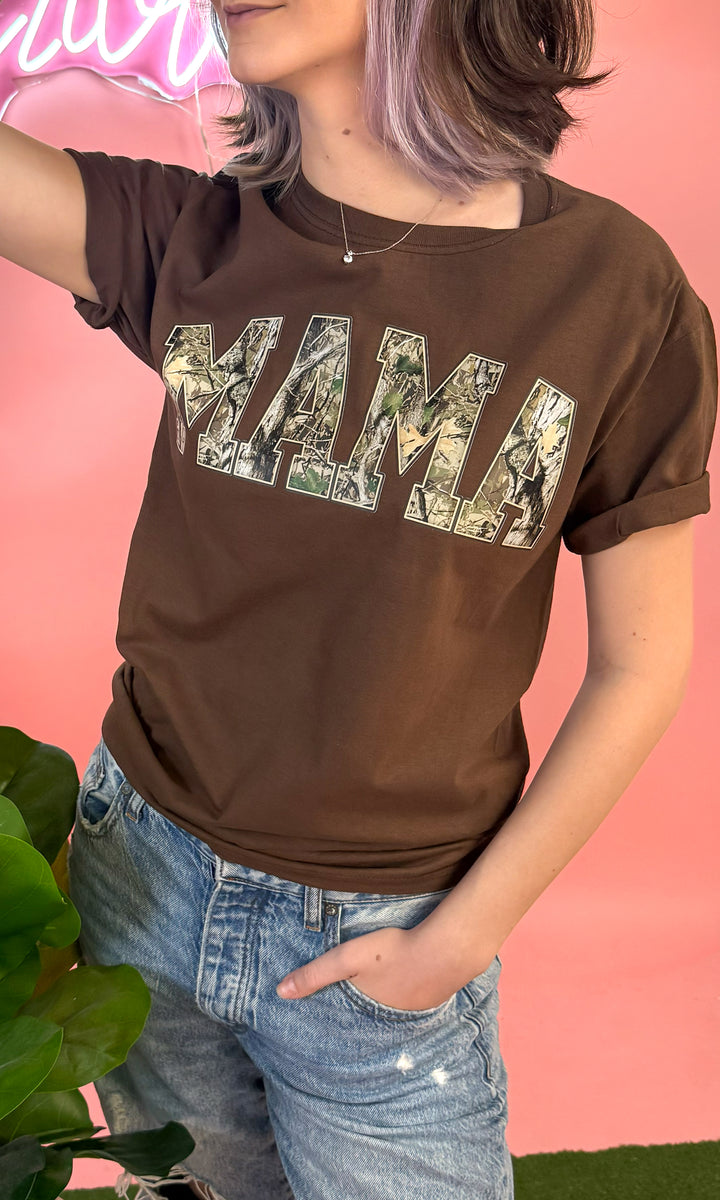 Camo Mama Graphic T-Shirt