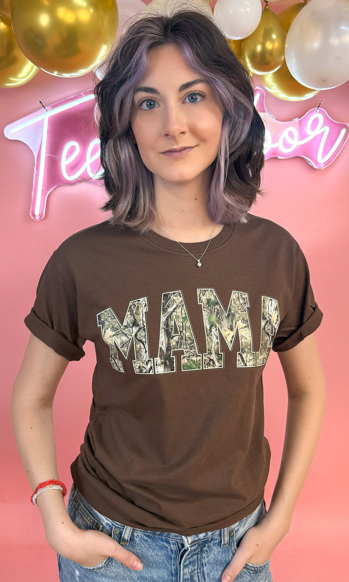 Camo Mama Graphic T-Shirt