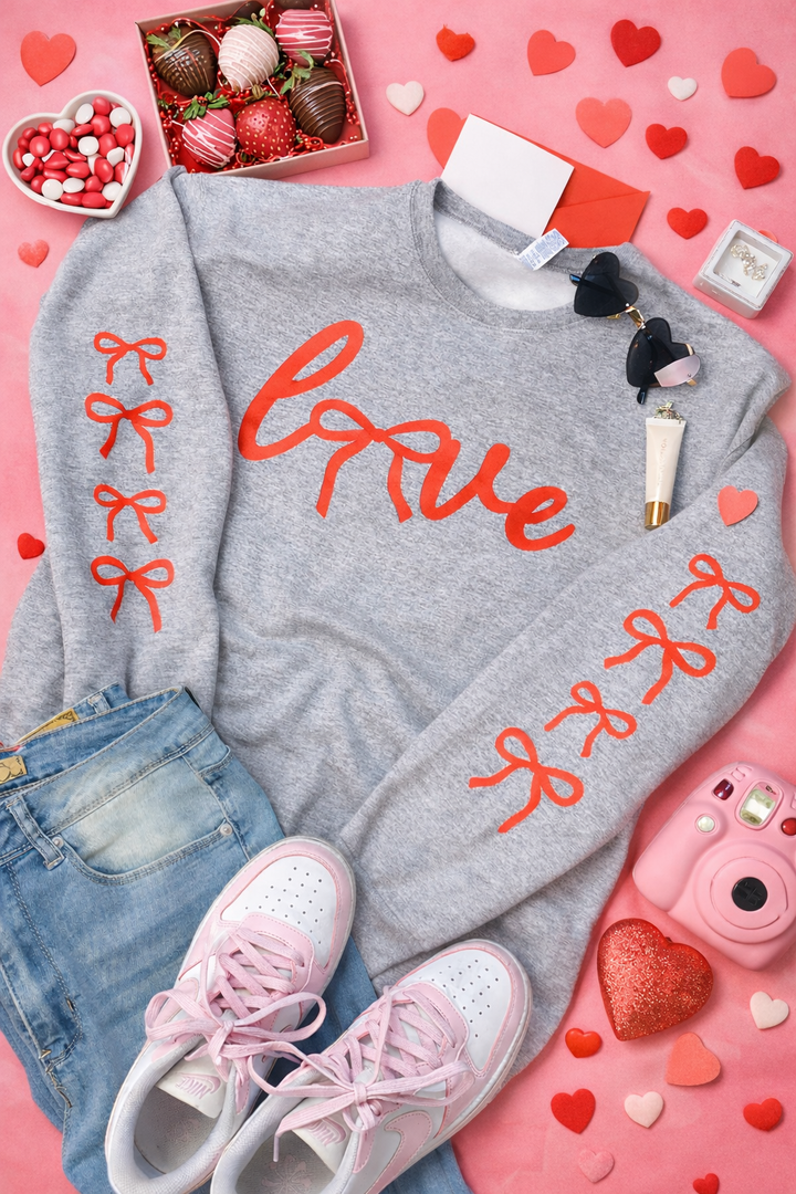 Lovely Bows Graphic Sweatshirt