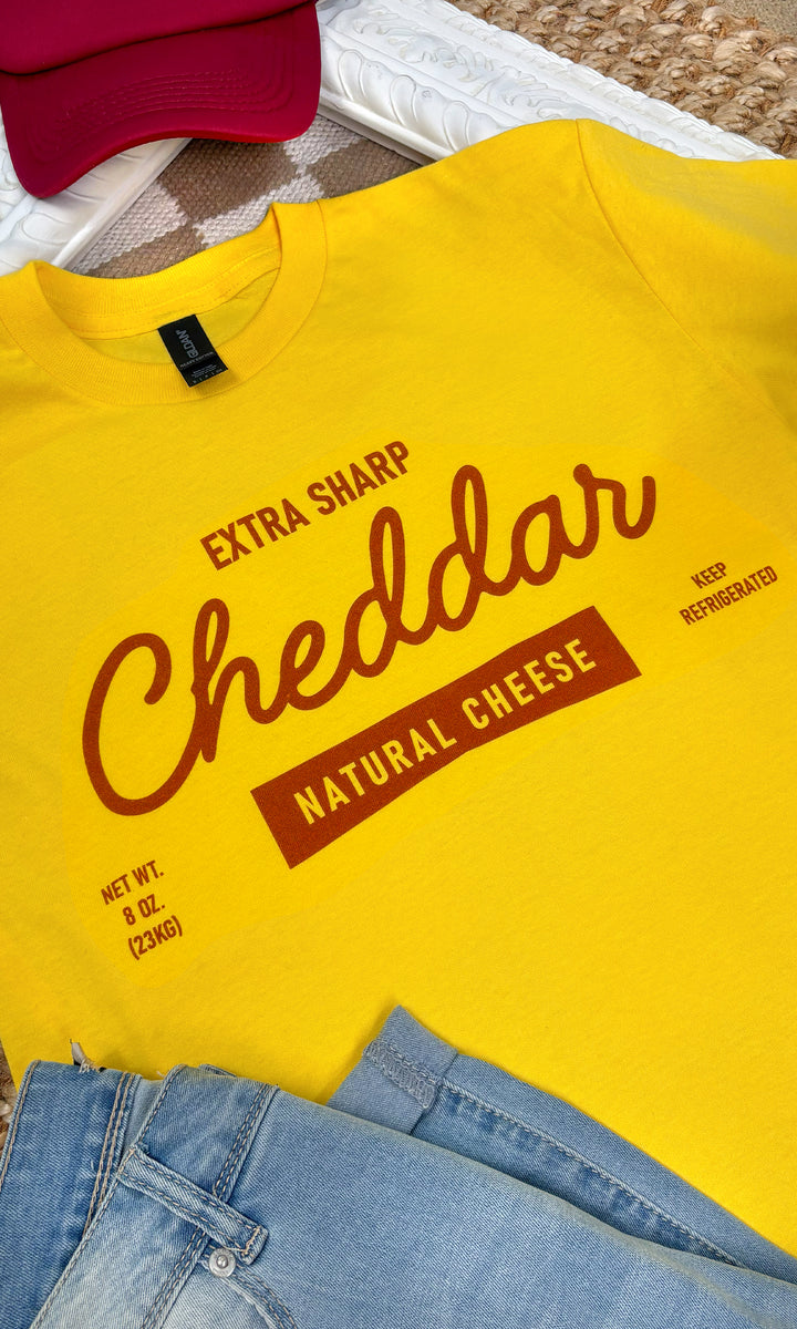 Cheddar Natural Cheese Graphic T-Shirt