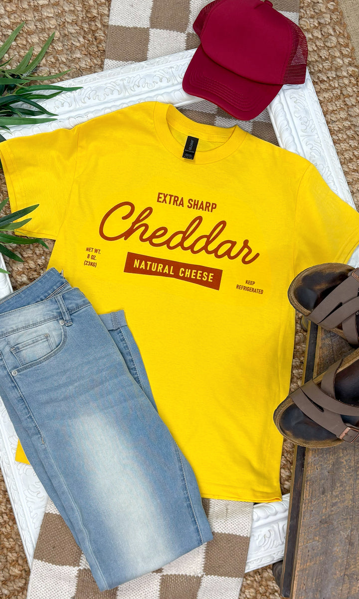 Cheddar Natural Cheese Graphic T-Shirt