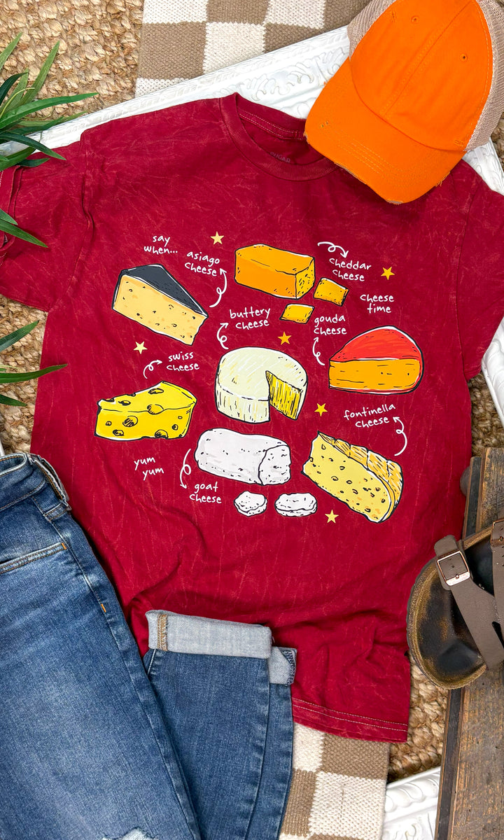 Cheese Time Mineral Washed Graphic Shirt