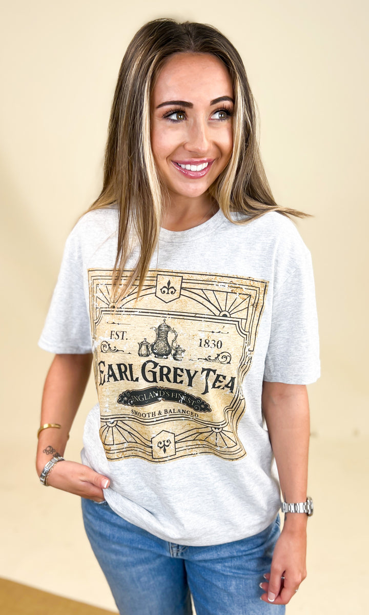 Classic Vintage Label Graphic Ash T-Shirt
