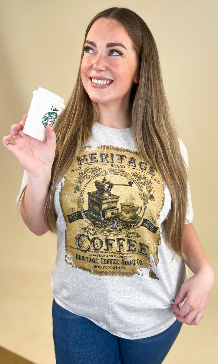 Classic Vintage Label Graphic Ash T-Shirt