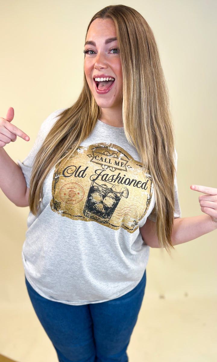 Classic Vintage Label Graphic Ash T-Shirt
